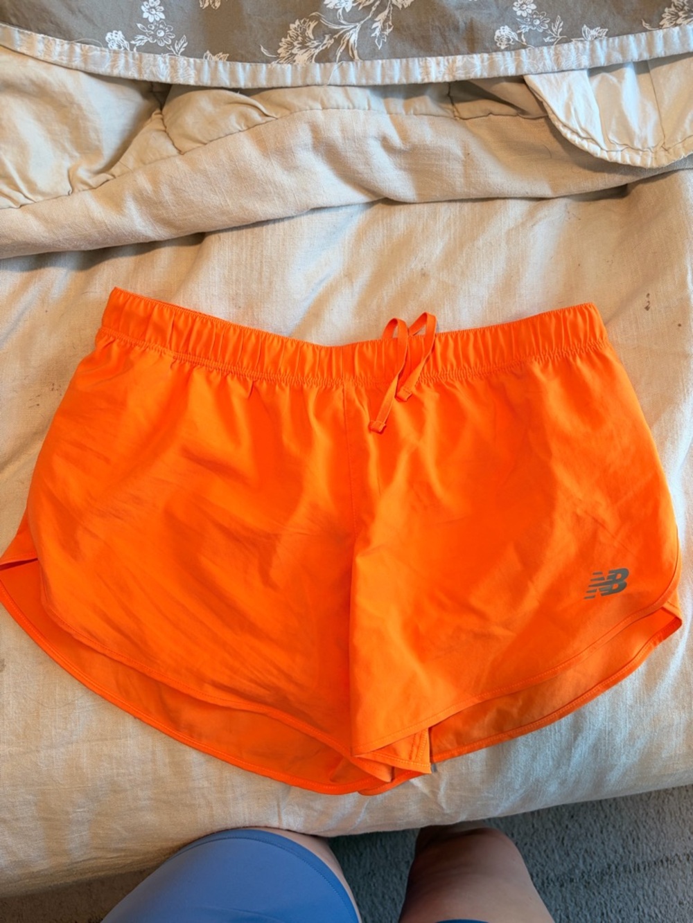 New Balance Women's Bright Orange Athletic Running Shorts